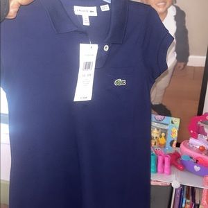 Navy blue 100% cotton Lacoste Dress size 3t (98cm/39in) NEVER WORN